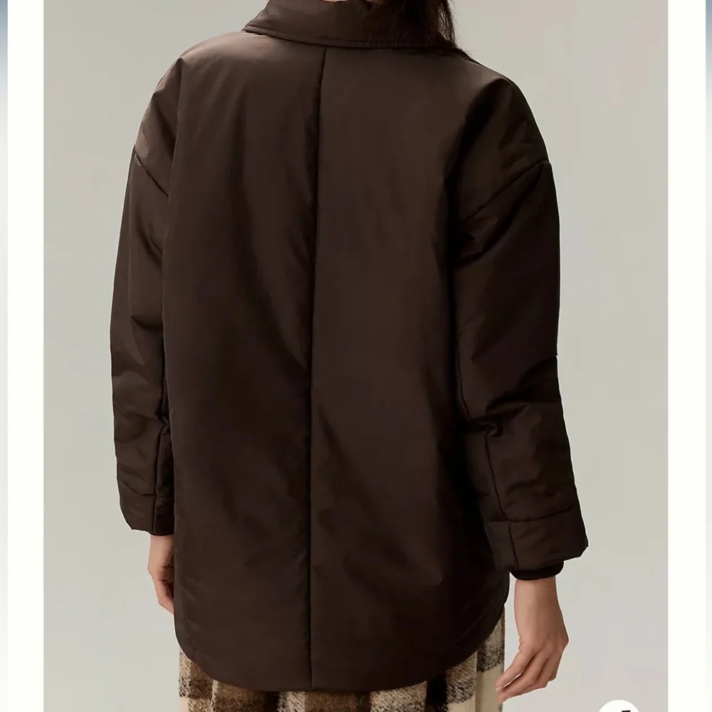 NWT Maeve for Anthropologie Brown Cocoon Puff Blazer Jacket - Picture 3 of 8